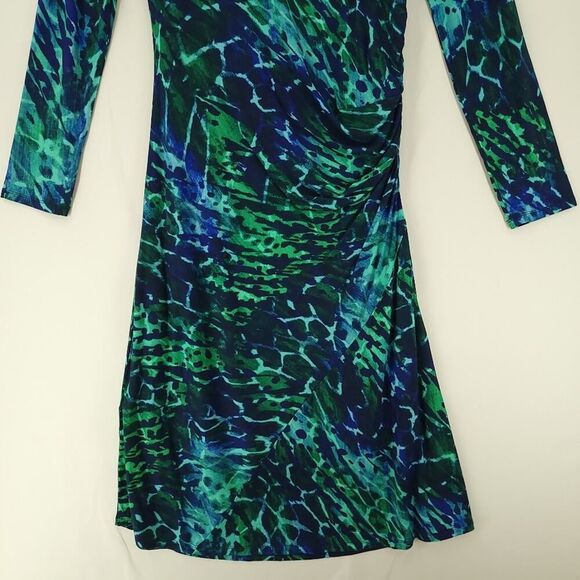 Soft Surroundings Ruched 3/4 Sleeve Darcy Dress - Picture 4 of 9